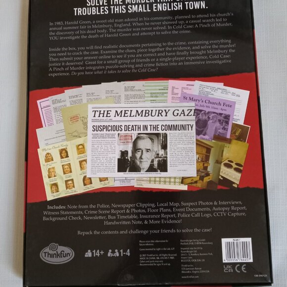 Pre Owned Unsolved Case Files and Cold Case Mystery Solving Games Bundle of 3 - Picture 3 of 8